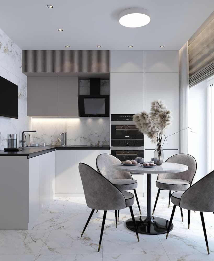 Дизайн однокомнатной квартиры 36 кв. м.